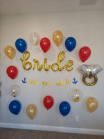 Lets Get Nauti Bachelorette Party Decorations Bachelorette Balloons Engagement Ring Balloon Bride Bachelorette Party Decorations Sailor
