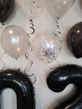Jumbo 2021 Black Balloons 40" Black 2021 Balloons Graduation Balloons class of 2021 New Year Balloons New Year Decoration Includes All Shown