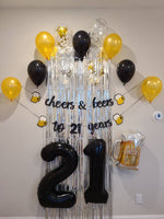 Cheers and Beers to 21 Years Party Pack 21st Birthday Balloons 21st Birthday Decorations Cheers to 21 Years Jumbo 21 Balloons Happy Birthday