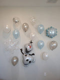 Olaf Balloon Bouquet Frozen Birthday Frozen Decorations Frozen 2 Balloons Winter Wonderland Winter Onederland Elsa Ballooms Snowflake Decor