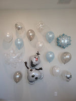 Olaf Balloon Bouquet Frozen Birthday Frozen Decorations Frozen 2 Balloons Winter Wonderland Winter Onederland Elsa Ballooms Snowflake Decor