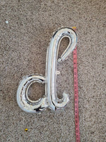 Cursive Silver Happy Birthday Balloons Frozen Birthday Winter Birthday Winter Wonderland Winter Onederland Elsa Ballooms Snowflake Decor