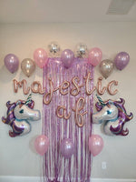 Majestic Af Balloon Magical Birthday Decorations Unicorn Balloons Unicorn Birthday Balloons Birthday Balloons Includes all pictured Decor
