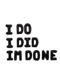 I Do I Did I'm Done Balloon Banner Divorce Balloons Divorce Party Adios Prick Divorce Decorations Divorced AF Divorce Balloons