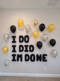 I Do I Did I'm Done Balloon Banner Divorce Balloons Divorce Party Adios Prick Divorce Decorations Divorce Balloons Includes 14 Piece Latex