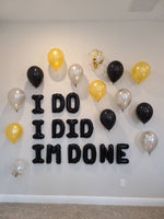I Do I Did I'm Done Balloon Banner Divorce Balloons Divorce Party Adios Prick Divorce Decorations Divorce Balloons Includes 14 Piece Latex