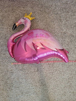 Happy Flocking Birthday Balloons Decorations Birthday Decor INCLUDES ALL decorations shown Birthday Decorations Flamingo Birthday Adult