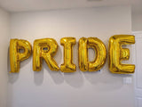 Jumbo 40" Pride Balloons Rainbow Balloons Giant Pride Pride Balloons 40 inch Pride Gold Pride Balloons