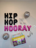 Hip Hop Hooray Balloon Banner 1990s balloons 90s Balloons 90s Theme 90s Party 90s Decorations 90s Hip Hop Hooray Banner Includes ALL Shown