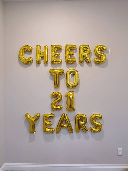 Cheers to Years Balloons with Custom Age Please Enter Age at Checkout Cheers to Years Banner Birthday Balloons Whiskey Balloons Beer Balloon