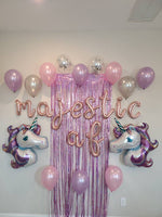 Majestic Af Balloon Magical Birthday Decorations Unicorn Balloons Unicorn Birthday Balloons Birthday Balloons Includes all pictured Decor