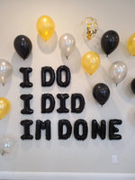 I Do I Did I'm Done Balloon Banner Divorce Balloons Divorce Party Adios Prick Divorce Decorations Divorce Balloons Includes 14 Piece Latex