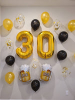 Cheers to 30 Years Balloon Party Pack 30 Birthday Decorations 30th Birthday Balloons 30th Birthday  Jumbo 30 40" 30 Balloons Gold 30