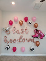 Last Hoedown Bachelorette Party Decorations Austin Texas Bachelorette Bachelorette Engagement Ring Balloon Boot Balloon yeehaw Baches