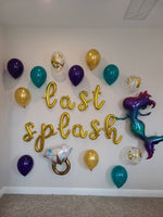 Last Splash Bachelorette Party Decorations Mermaid Bachelorette Party Balloons Engagement Ring Balloon Bachelorette Party Balloons Bach