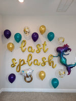 Last Splash Bachelorette Party Decorations Mermaid Bachelorette Party Balloons Engagement Ring Balloon Bachelorette Party Balloons Bach