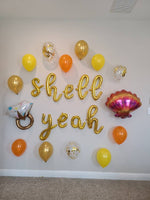 Shell Yeah Bachelorette Party Decorations Mermaid Bachelorette Party Balloons Engagement Ring Balloon Bachelorette Party Balloons Bach