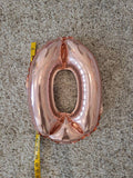 Rose Gold Cheers to Years Balloons with Custom Age Please Enter Age at Checkout Cheers to Years Banner Birthday Balloons
