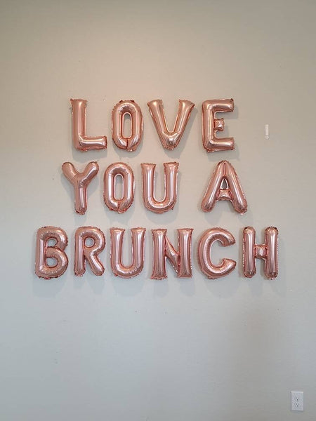 Love You A Brunch Balloon Banner Bridal Shower Balloons Bachelorette Party Champagne Balloons Bubbly Bar Banner Bachelorette Party Decor
