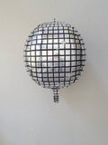 Silver Disco Backdrop Disco Birthday Set Disco Birthday Silver Backdrop Rhinestone Cowgirl Space Cowgirl Disco Ball Balloon