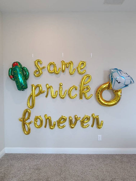 Same Prick Forever Bachelorette Party Decorations Fiesta Bachelorette Party Balloons Engagement Ring Balloon Bachelorette Party