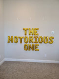 The Nortorious One Balloon Banner The Big One Balloons First Birthday Jumbo Gold 1 90s First Birthday Theme One Balloon 1st Birthday Decor