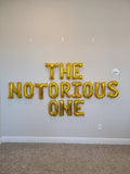 The Nortorious One Balloon Banner The Big One Balloons First Birthday Jumbo Gold 1 90s First Birthday Theme One Balloon 1st Birthday Decor