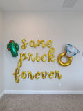 Same Prick Forever Bachelorette Party Decorations Fiesta Bachelorette Party Balloons Engagement Ring Balloon Bachelorette Party