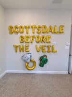 Scottsdale Before The Veil Bachelorette Party Decorations Fiesta Bachelorette Party Balloons Engagement Ring Cactus Bachelorette Party