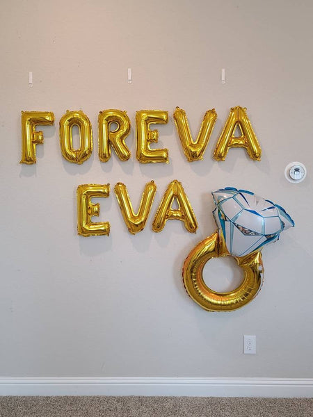 Foreva Eva Bachelorette Party Decorations Foreva Eva Balloon Banner Engagement Party Decorations Jumbo Ring Balloon