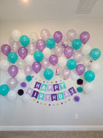 Mermaid Party Decorations Mermaid Birthday Purple and Teal Balloons Mermaid Birthday