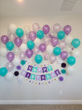 Mermaid Party Decorations Mermaid Birthday Purple and Teal Balloons Mermaid Birthday