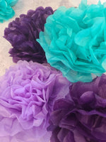 Mermaid Party Decorations Mermaid Birthday Purple and Teal Balloons Mermaid Birthday