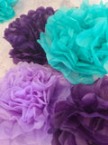 Mermaid Party Decorations Mermaid Birthday Purple and Teal Balloons Mermaid Birthday