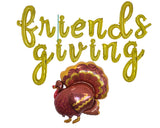 Cursive Friendsgiving Balloon Banner and Turkey Friends Giving Balloons Turkey Balloon Thanksgiving Balloons Fall decorations