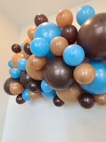 6 ft Chocolate, Mocha, and Robin's Egg Blue Balloon Garland Blue and Brown Balloon Garland Baby Shower Balloon Garland Its a Boy Bearly Wait