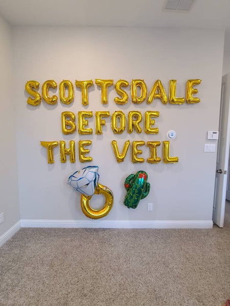 Scottsdale Before The Veil Bachelorette Party Decorations Fiesta Bachelorette Party Balloons Engagement Ring Cactus Bachelorette Party