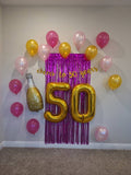 Cheers to 50 Years Birthday Decoration Set Champagne Balloon 50th Birthday Balloons Jumbo 50 40th Birthday Decorations 40" Gold 50