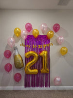 Cheers to 21 Years Party Decoration Set Champagne Balloons Legal AF 21st Birthday Balloons Jumbo 21 Finally 21 Cheers and Gold 21 Number