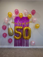 Cheers to 50 Years Birthday Decoration Set Champagne Balloon 50th Birthday Balloons Jumbo 50 40th Birthday Decorations 40" Gold 50