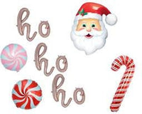 Ho Ho Ho Balloon Banner Christmas Party Christmas Decoration Kit Funny Christmas Balloons Santa Balloon Includes All Shown