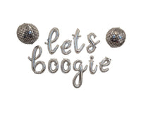 Lets Boogie Bachelorette Party Decorations Lets Boogie Balloons Disco Ball Balloon Lets Boogie Banner Disco Party Disco Decorations