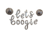 Lets Boogie Bachelorette Party Decorations Lets Boogie Balloons Disco Ball Balloon Lets Boogie Banner Disco Party Disco Decorations