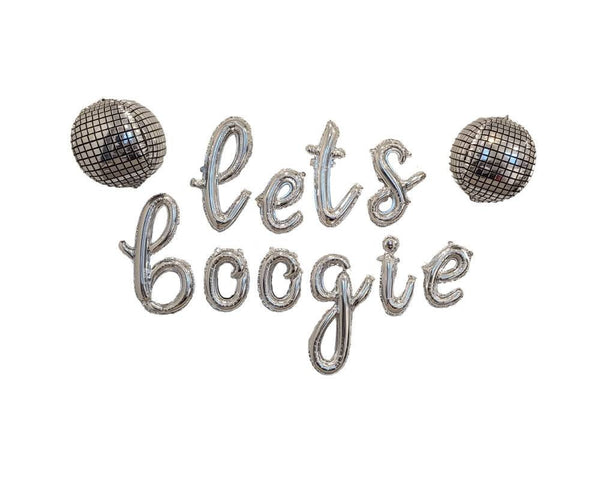 Lets Boogie Bachelorette Party Decorations Lets Boogie Balloons Disco Ball Balloon Lets Boogie Banner Disco Party Disco Decorations